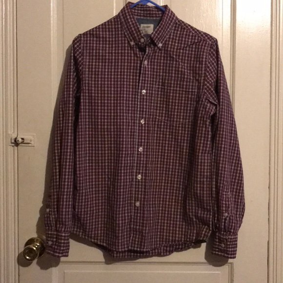Old navy slim fit casual dress button shirt - Picture 2 of 5